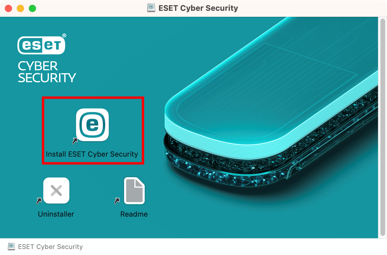 ESET Cyber Securityプログラムフォルダ